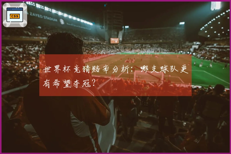 世界杯竞猜赔率分析：哪支球队更有希望夺冠？
